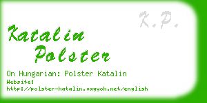 katalin polster business card